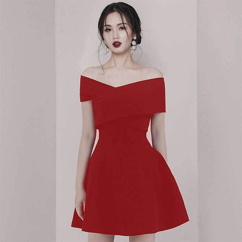 Ladies' High-End Temperament Retro Hepburn Style Little Black Dress