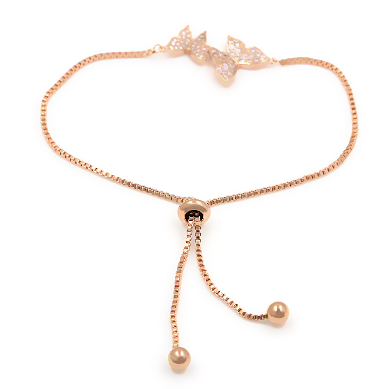 Creative And Versatile Adjustable Two Butterfly Ladies Bracelet