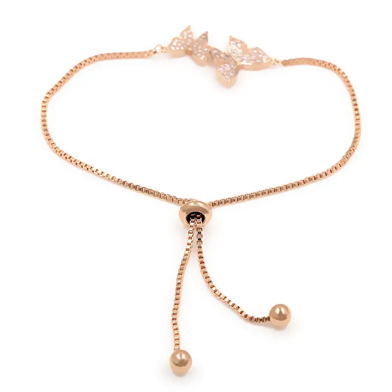 Creative And Versatile Adjustable Two Butterfly Ladies Bracelet
