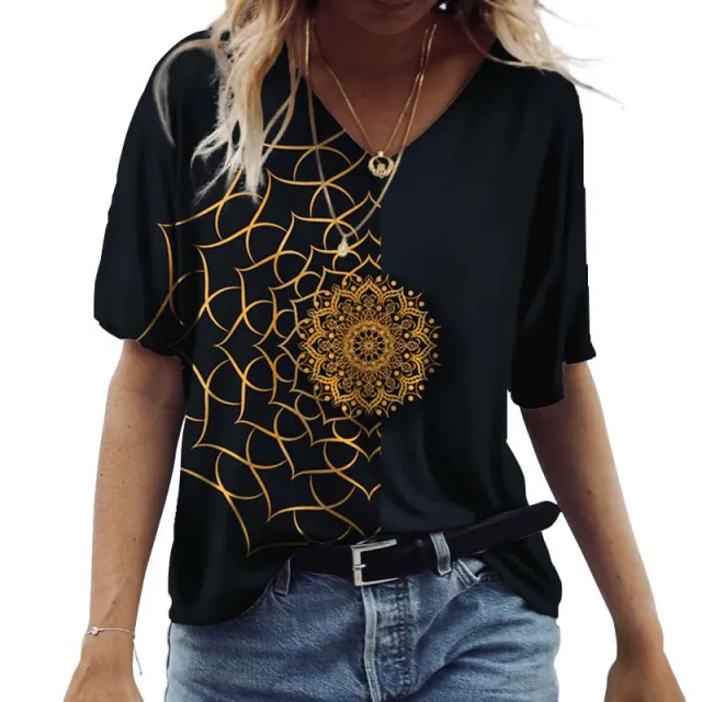 Loose Pullover T Shirt Casual Nt20246 M - Shop at LoveMi