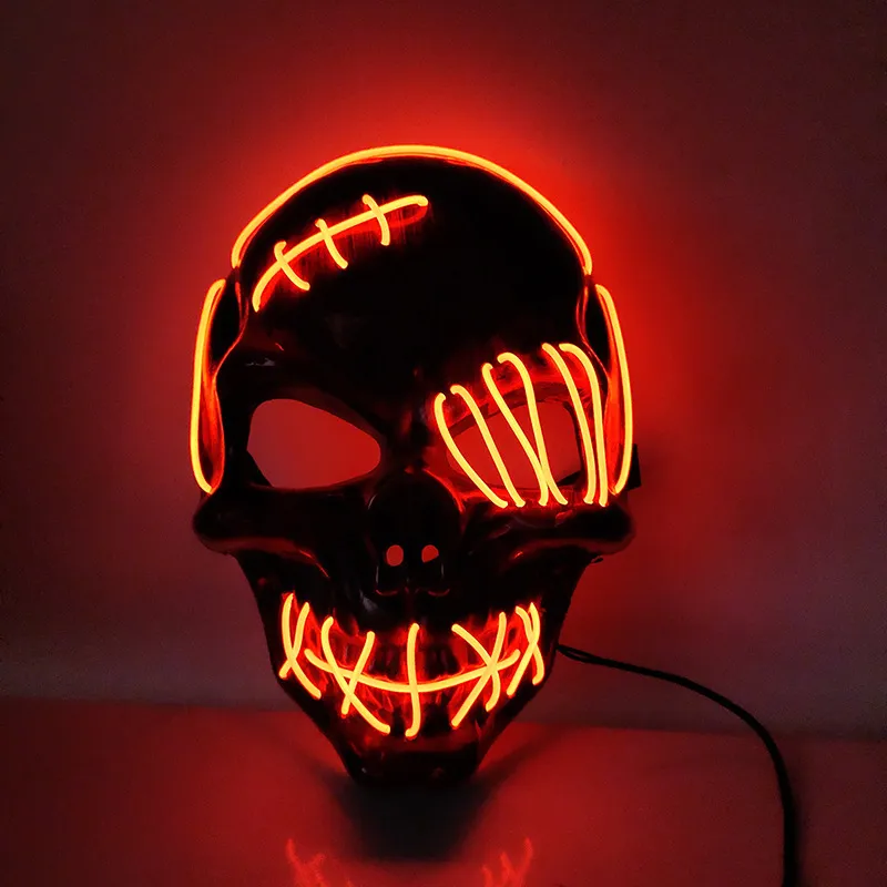 Scar One-eyed Pirate Mask Bloody Horror Cold Light Halloween Mask Led Glowing Mask – image 2