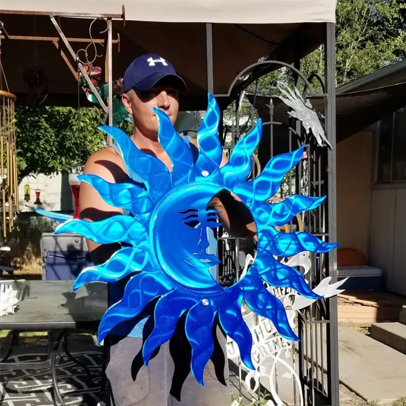 Metal Sun Iron Craft Indoor And Outdoor