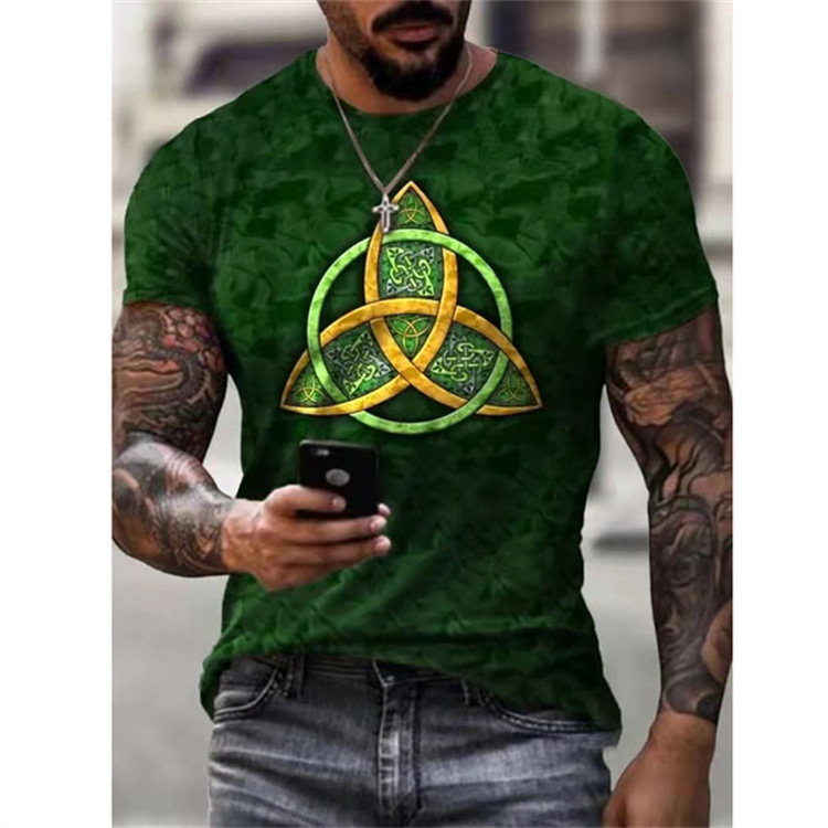 Title 5, Camiseta masculina de verão com impressão 3D, m...