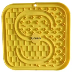 Fashion Simple Silicone Pet Slow Food Mat - Green - View 1