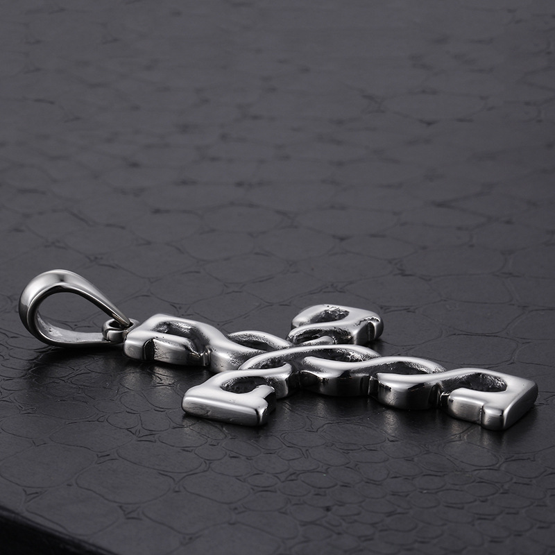 Titanium Steel Creative Cross Retro Personality Accessories