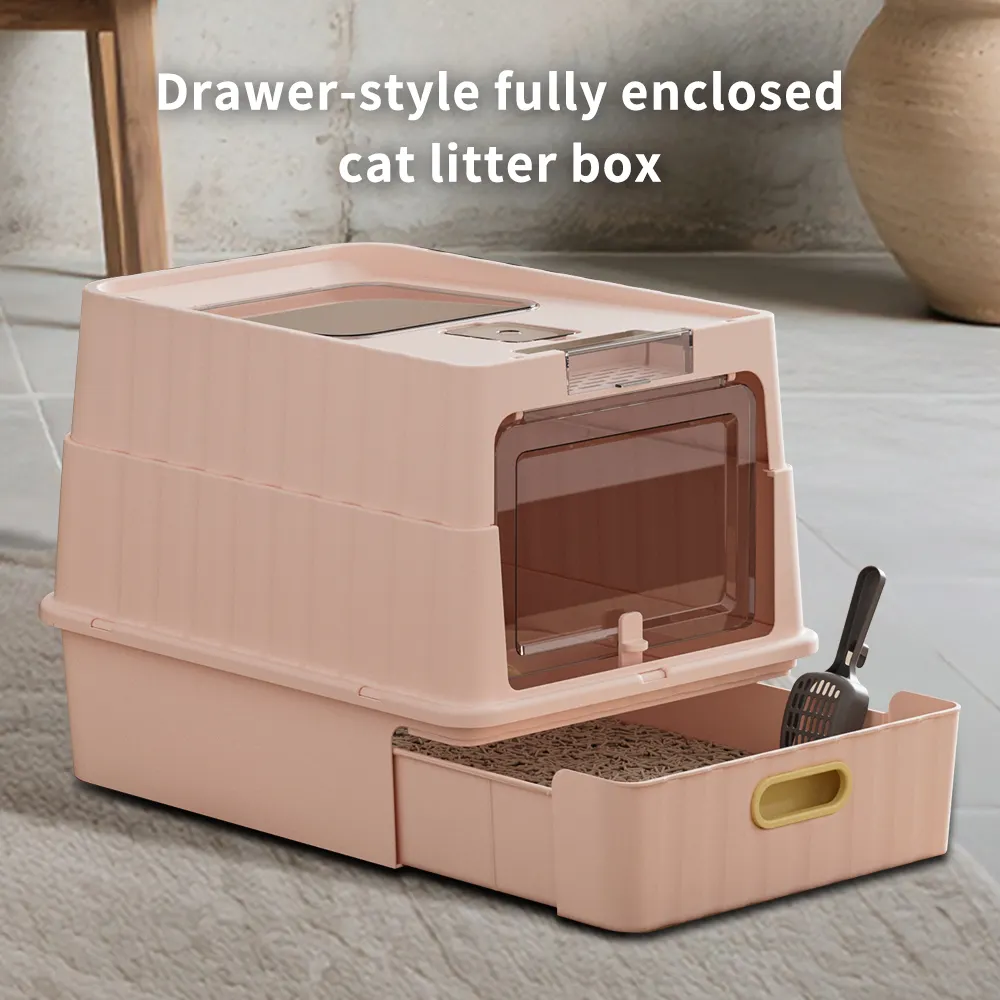 Dual Opening Fully Enclosed Cat Litter Box
