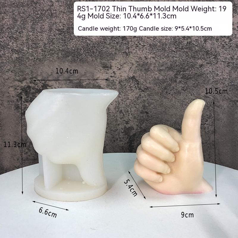 Candle Mould Diy Aromatherapy Gypsum Epoxy Decoration Mold - 12