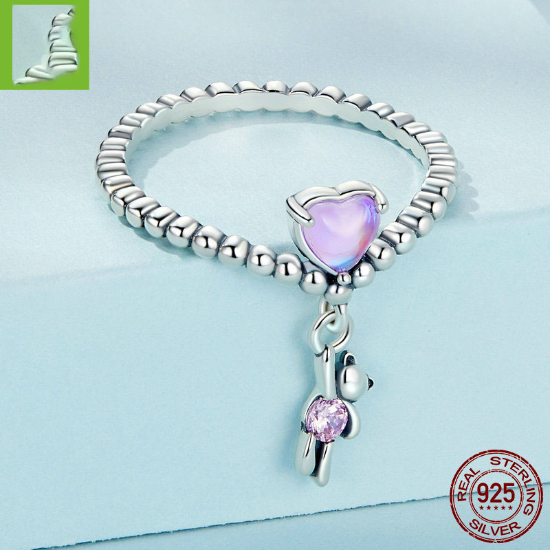 Original Cute Bear Balloon Ring Female