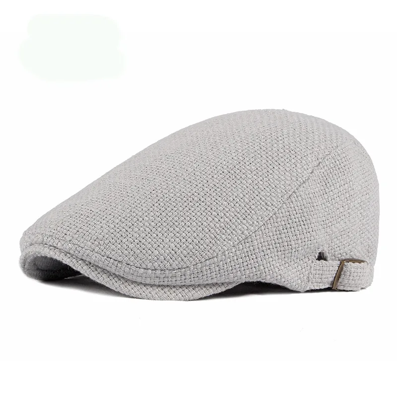 Breathable Cotton and Linen Beret Male British Retro