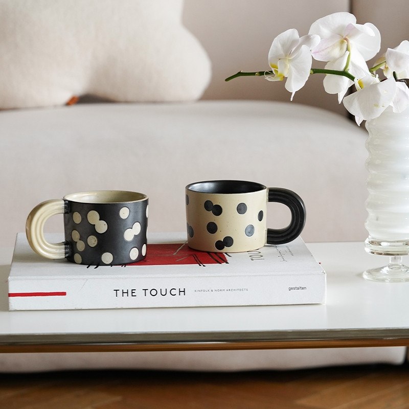 Polka Dot Mug Nordic Creative Ceramic Coffee Cup