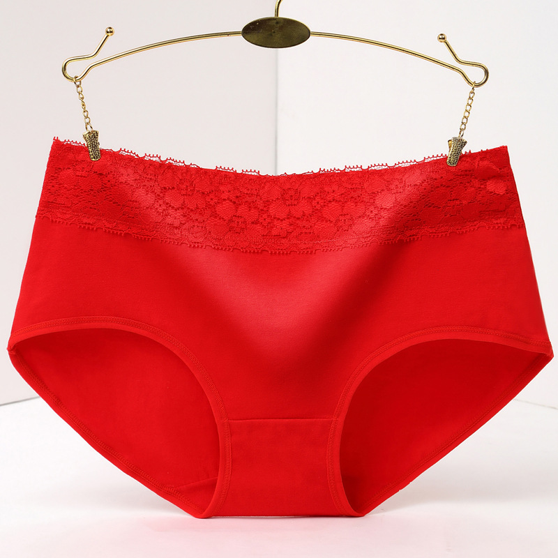 Title 5, Culotte femme mi-haute en dentelle, 100% coton,...