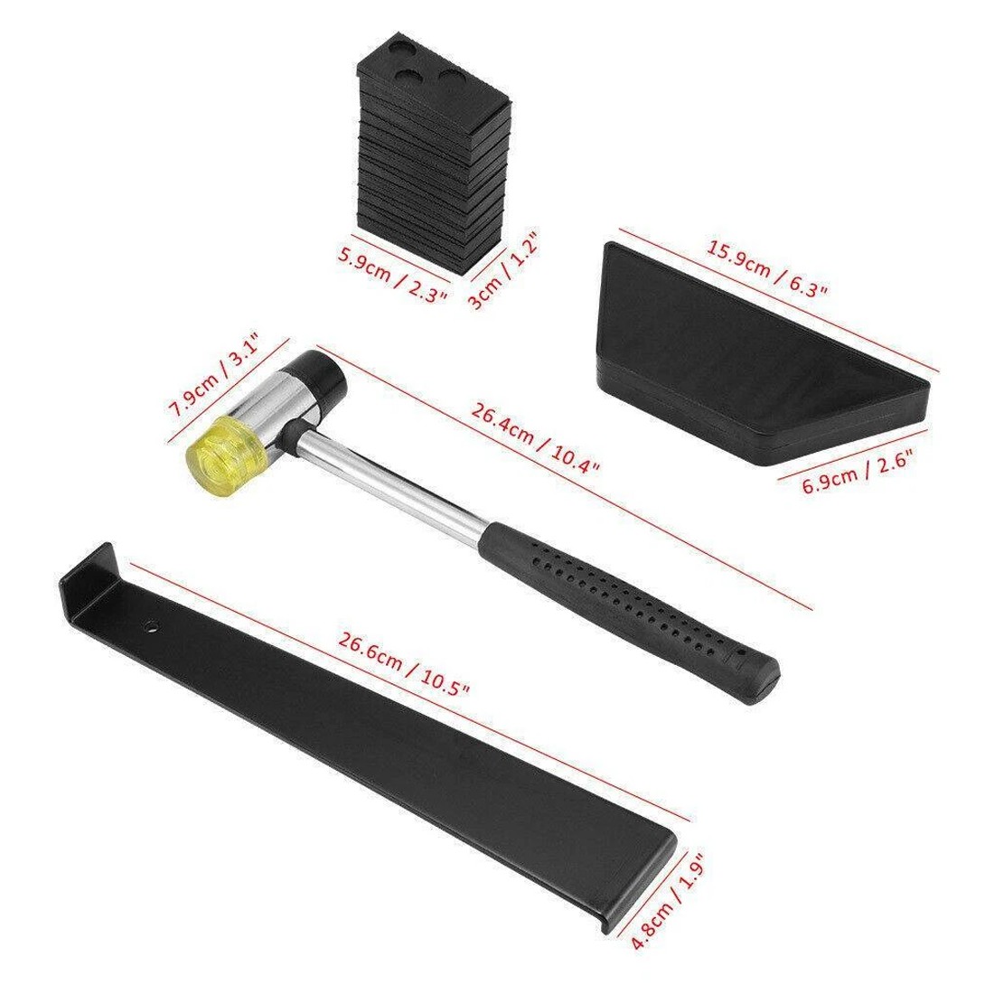 24pcs Wood Flooring Laminate Installation Floor Fitting Kit Set Fit Diy HandTool — image 3