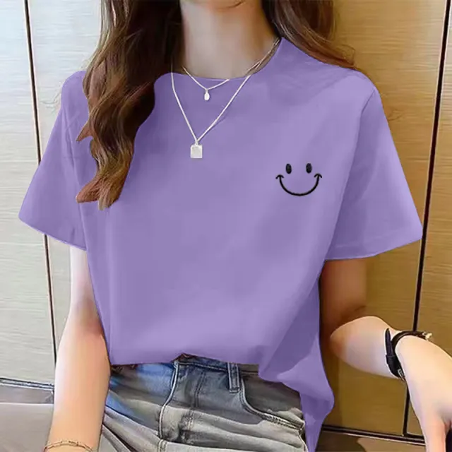 Women's Cute Bear Plus Size Cotton Short Sleeve T shirt 4 Style - Shop at LoveMi