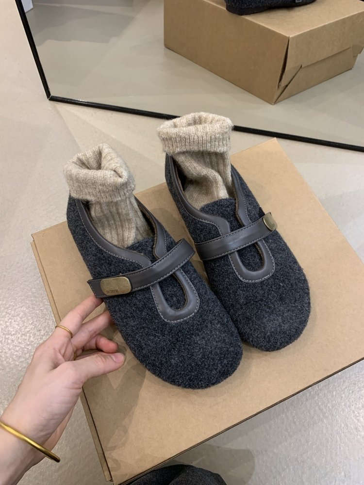 Velcro closure and suede upper detail close-up