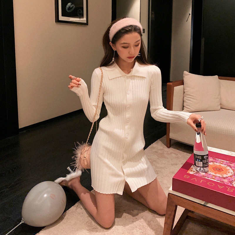 Thin Slim Sweater Knitted Base Skirt