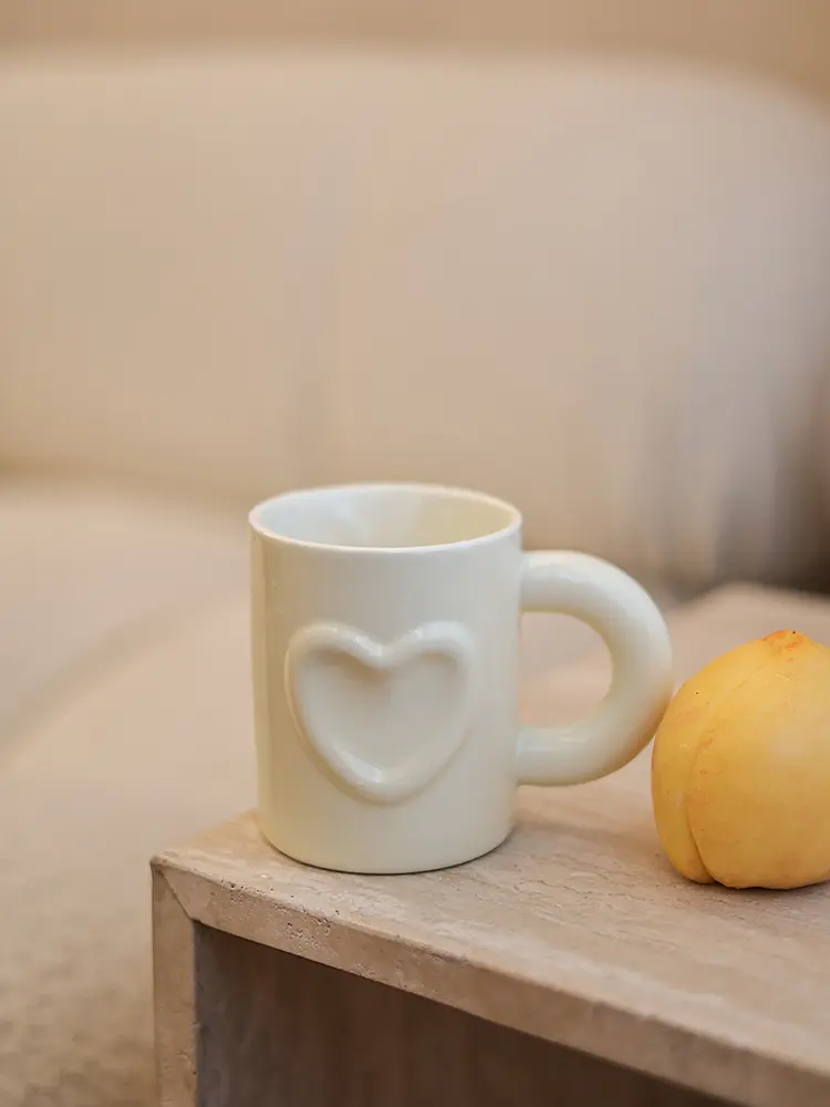 Cream Mint Girl Cute Milk Breakfast Ceramic Mug