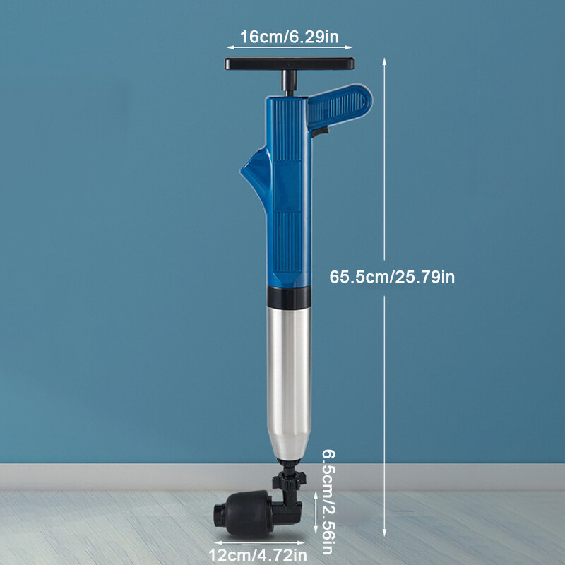 High Pressure  Air Drain Blaster Sewer Toilet Plunger Opener Powerful Clean