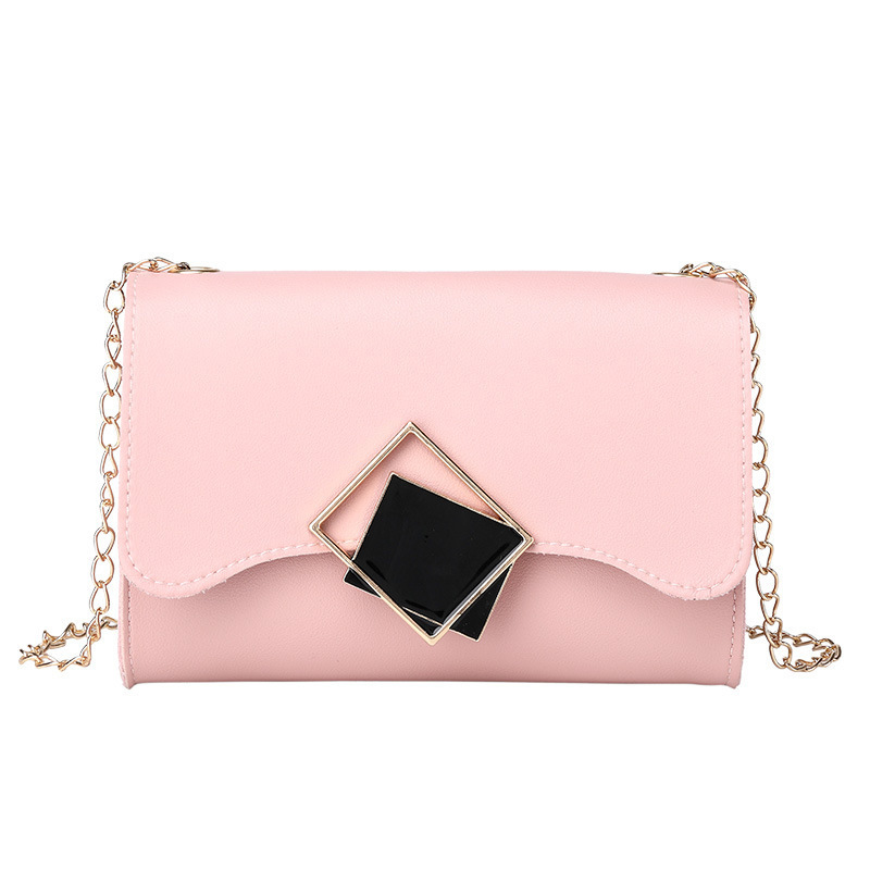 Title 5, Square Buckle One-shoulder Chain Small Square Bag