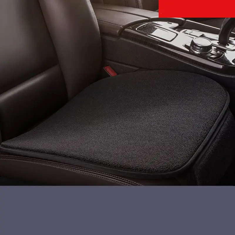 Car Seat Cushion Fleece Plush Winter Seat Cushion Without Backrest Single Piece