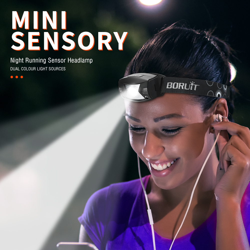 G7 Super Bright Headlamp Light Sensor Mini LED Flashlight