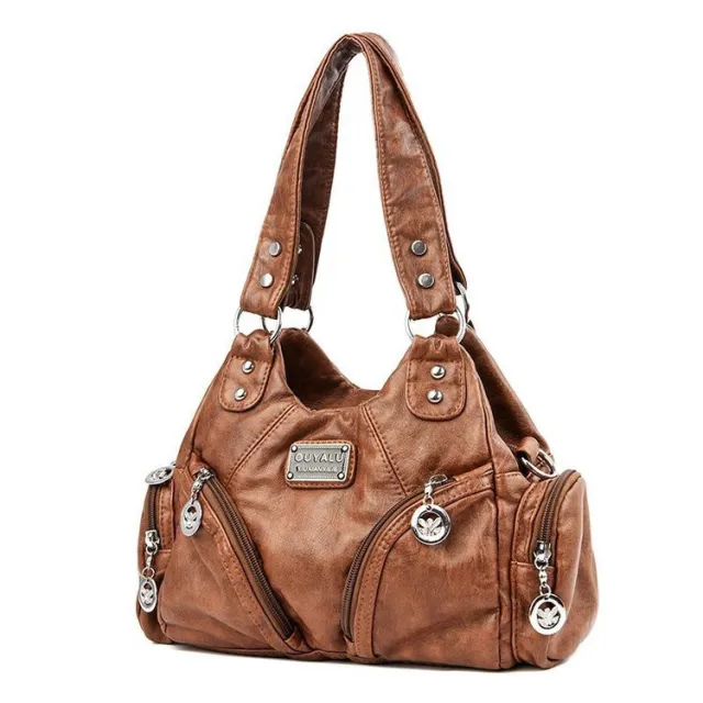 Vintage Soft Leather New Diagonal Single Shoulder Bag For Women Yellow - Shop at LoveMi