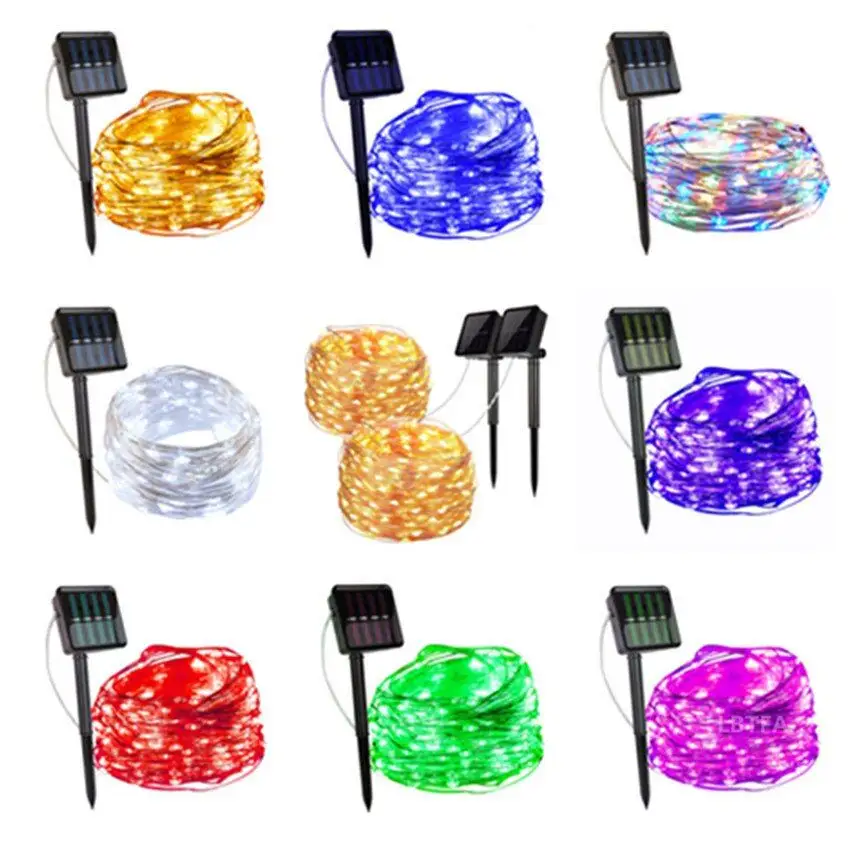 Holiday Wedding Party Garland Solar Garden Waterproof for Home