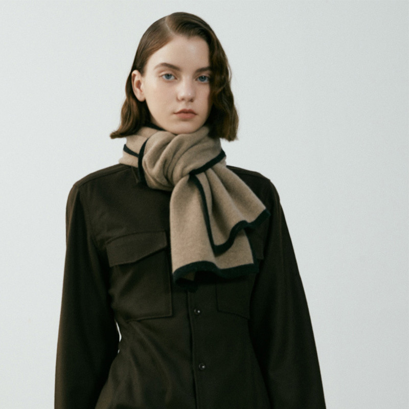 Women's New Simple Cashmere Scarf Knitting