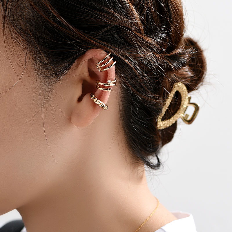 Fashion New Ladies Alloy Ring Geometric Alloy Ear Clip