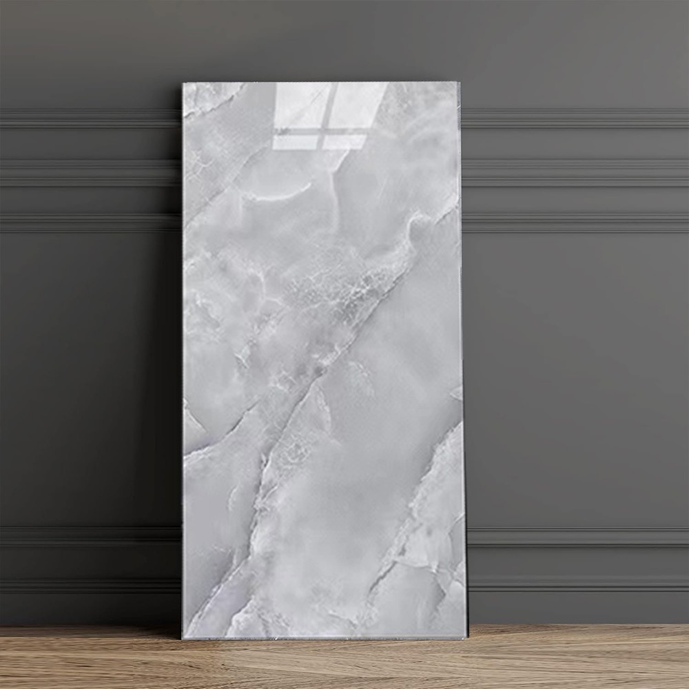 12X PVC Marble Tiles Wall Sticker Self-Adhesive Stick Kitchen Bathroom Decor 7