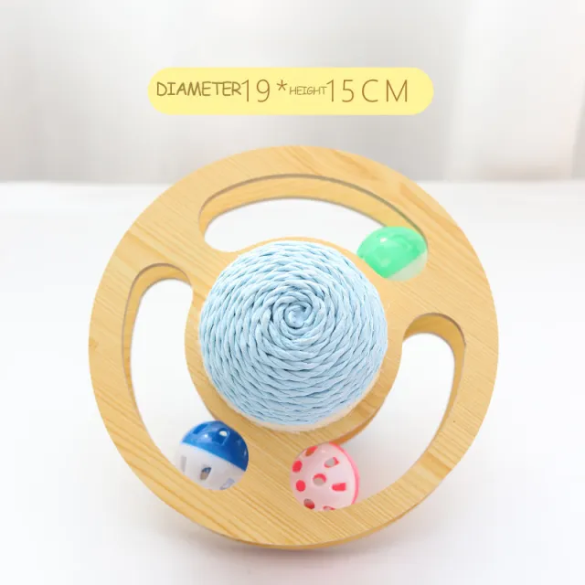 Sisal Rope Cat Scratcher Ball Toys Interactive Scratching Post Kitten Toy Furnature Scraper Grinding Scratch Board Ball For Cats Blue - Shop at LoveMi