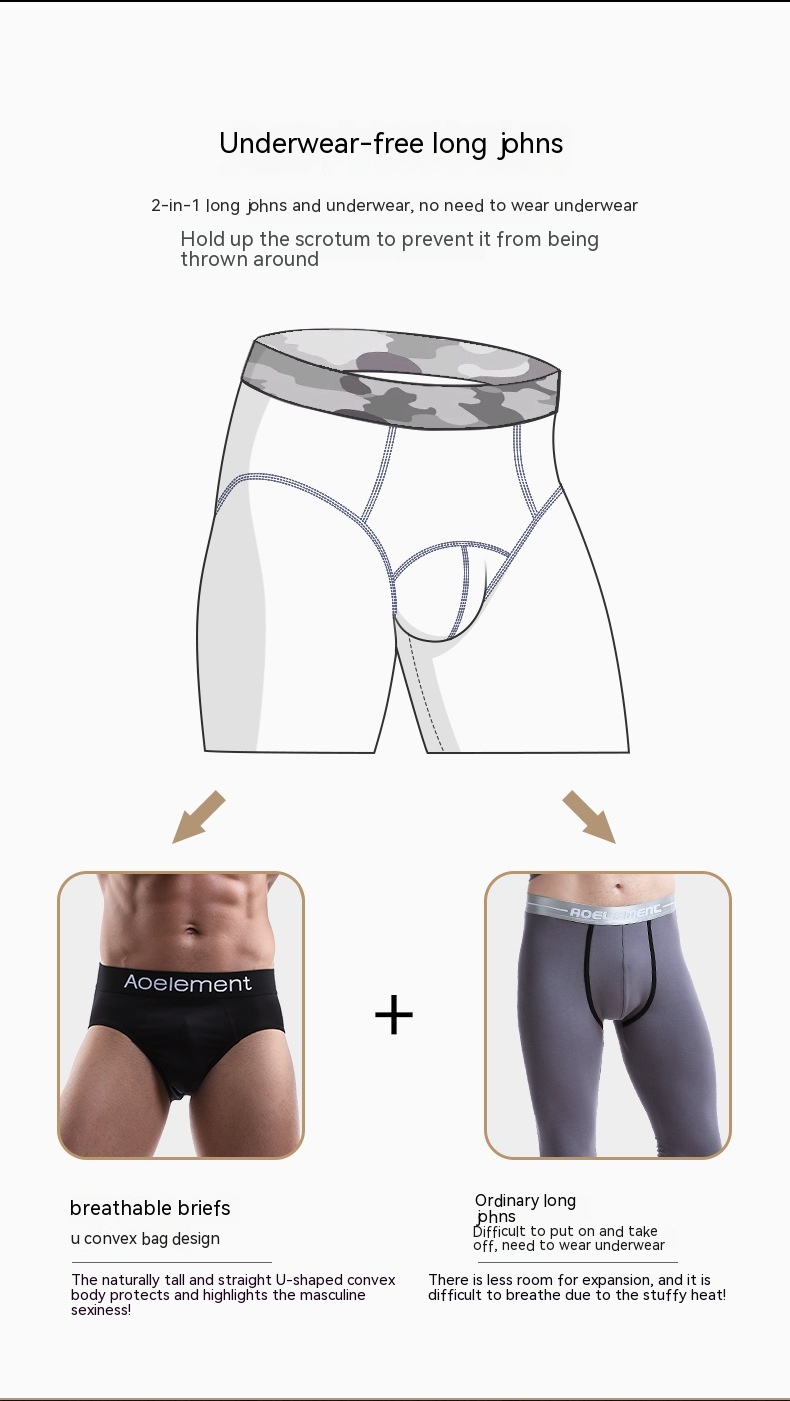 Title 5, Calça modal masculina com ajuste justo para uso...