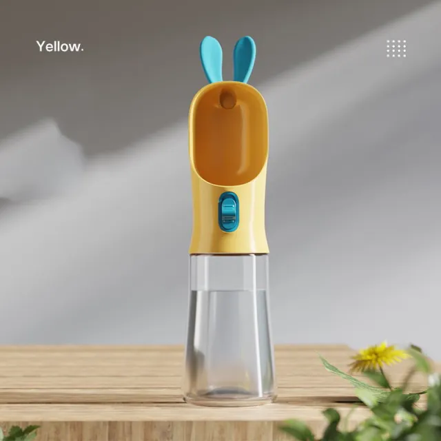 Pet Water Bottle Travel Bottle Pet Cat And Dog Water Bottle Yellow - Shop at LoveMi