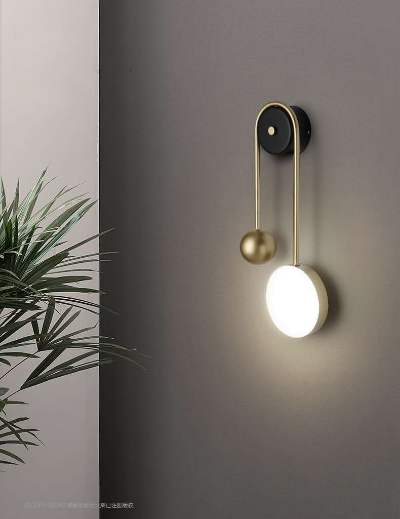 Modern Minimalist Creative Bedroom Bedside Wall Lamp