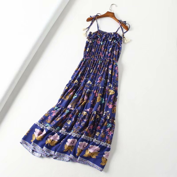 Cotton Printed Maxi Dress, picture 4 of 7