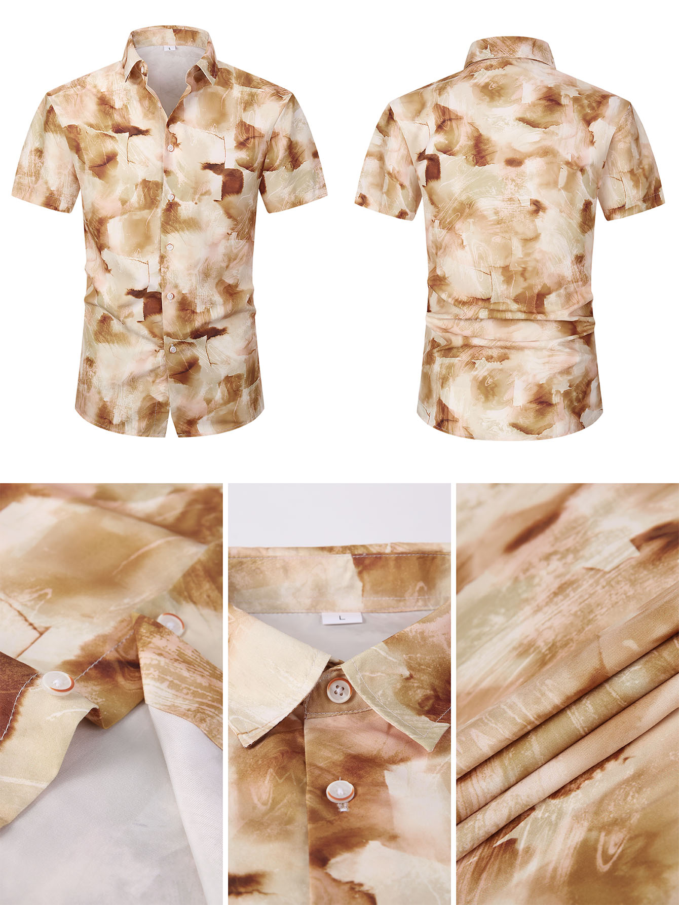 ["Hawaiian shirt","tropical print shirt","vacation wear for men"]