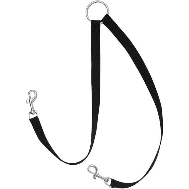 Two Traction Rope Double Dog Pet Leash Black - Shop at LoveMi