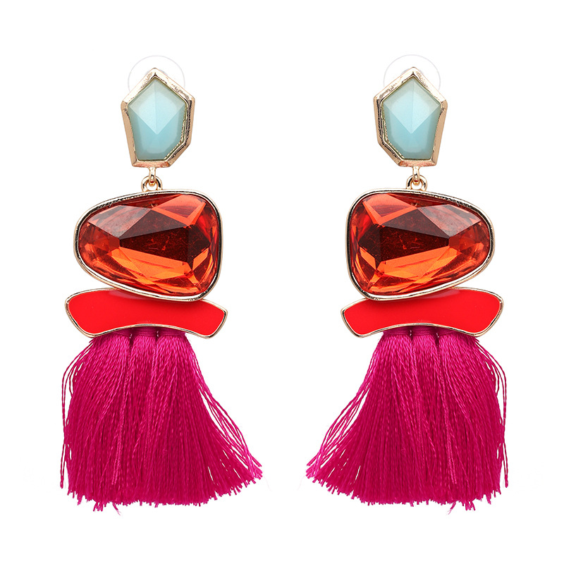 Title 8, Tassel Earrings With Ethnic Style Accessories