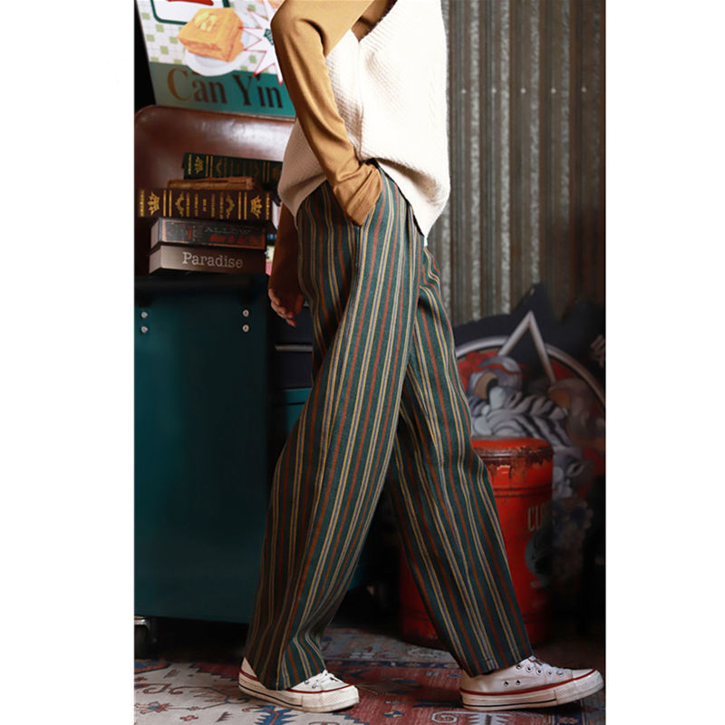 Title 4, Fried Street Vintage Stripe Wide Leg Trousers F...