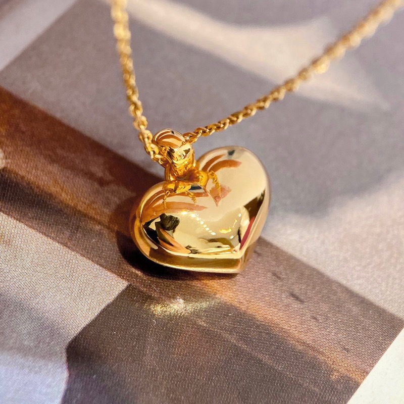 Color Gold Necklace Fashion Heart-shaped Women