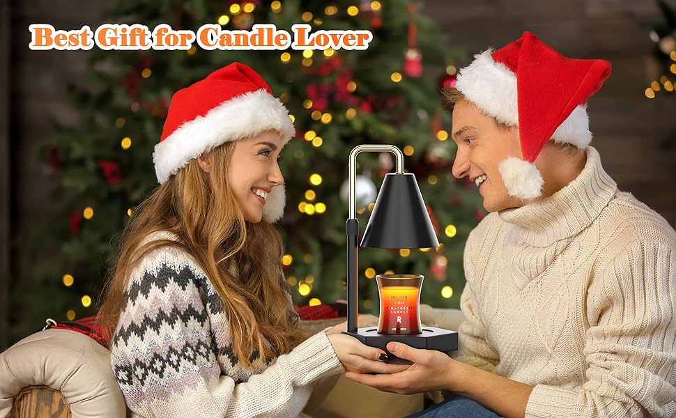 Electric Candle Warmer with Timer and Dimmable Settings. Brightness & Height Adjustment: Our candle warmer has the function of adjusting the light, 4 kinds of light brightness, can meet your different needs, the brighter the light, the faster the candle m