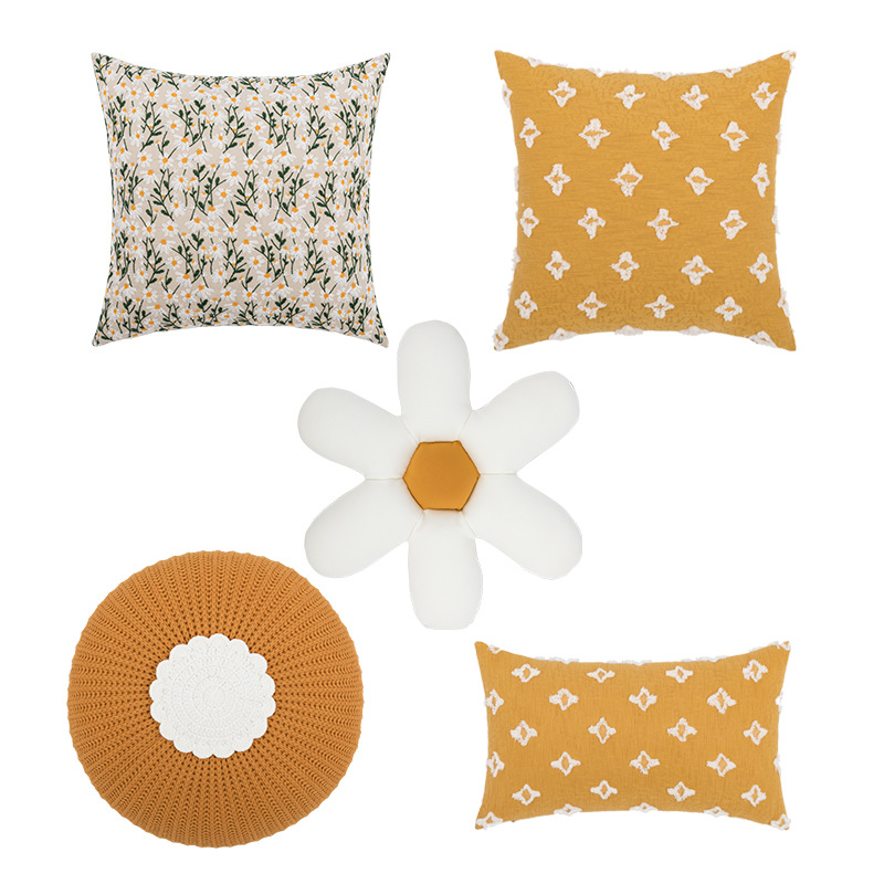 Throw Pillow Ins Wind Nordic Living Room Sofa Embroidery — image 1