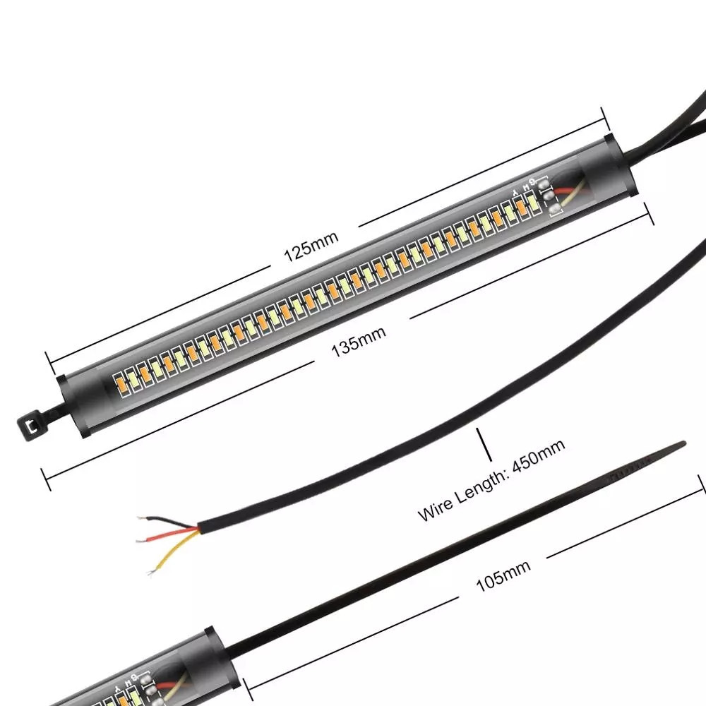General Motorcycle Front Shock LED Ring Turn Signal — foto 5