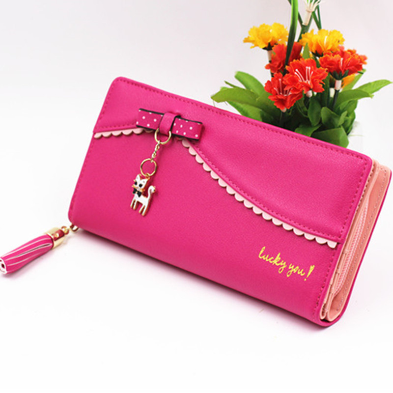 Women's Wallet Pendant Cat Lace Cartoon Rose - Shop at LoveMi