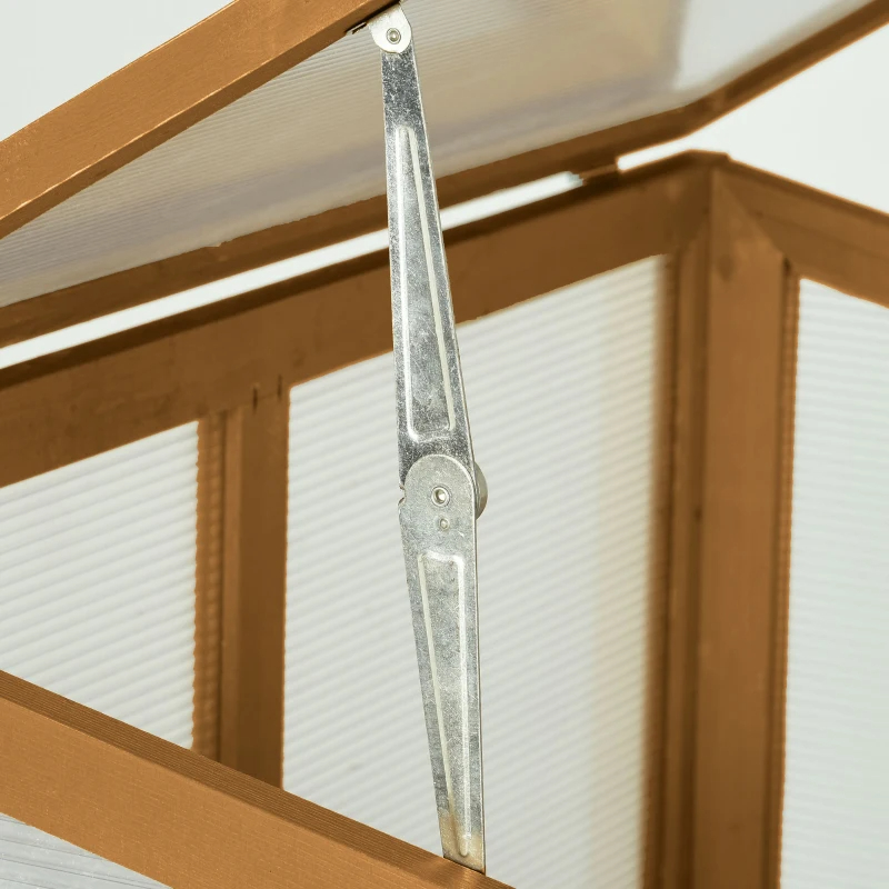 Outsunny Wooden Cold Frame Greenhouse Small Mini Planter Box