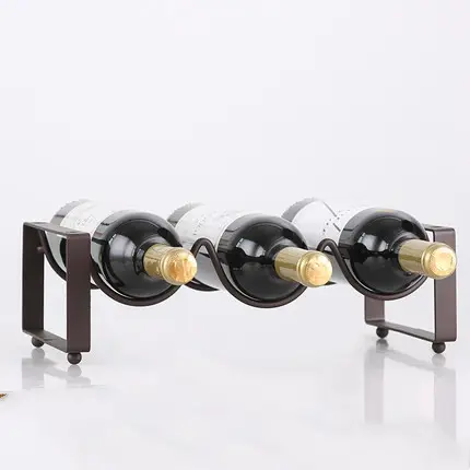 Stackable Wine Bracket Ornaments Bottle Rack Cabinet