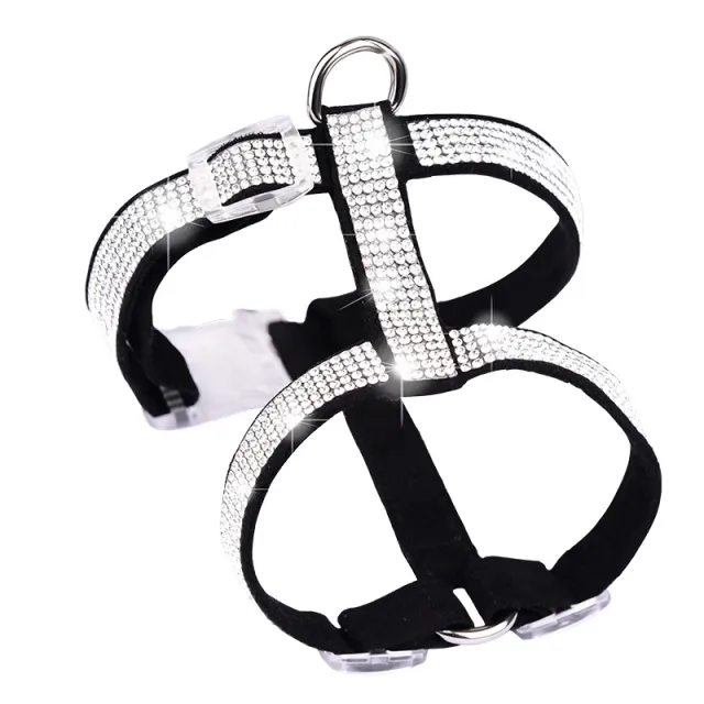Shiny Hot Rhinestone Cat Anti Strike Strap Black - Shop at LoveMi