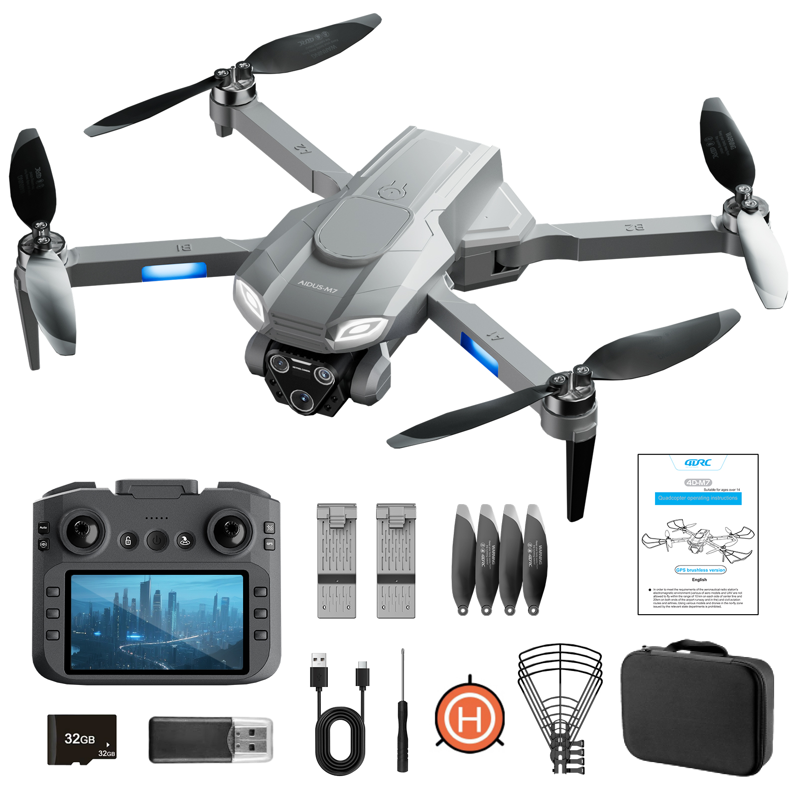 4DRC M7 GPS Drone With 4K Camera For Adults With Brushless Motor Follow Me,rc Quadcopter.