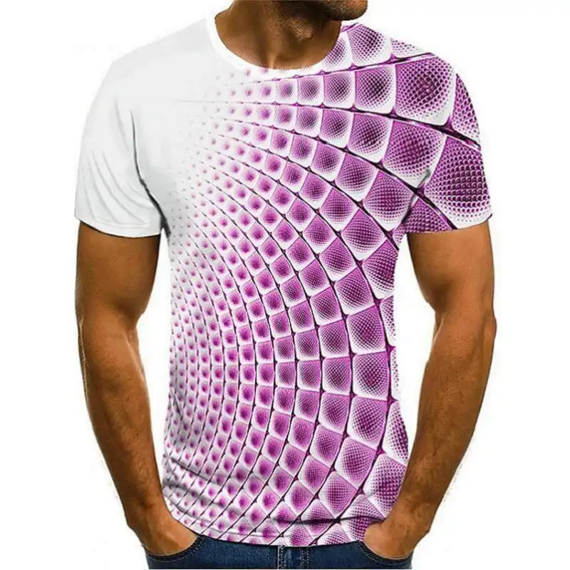 Men's Fashion Casual 3d Print Short-sleeved Tops