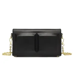 Women's Unique Design Small Chocolate Bag - Black - View 1