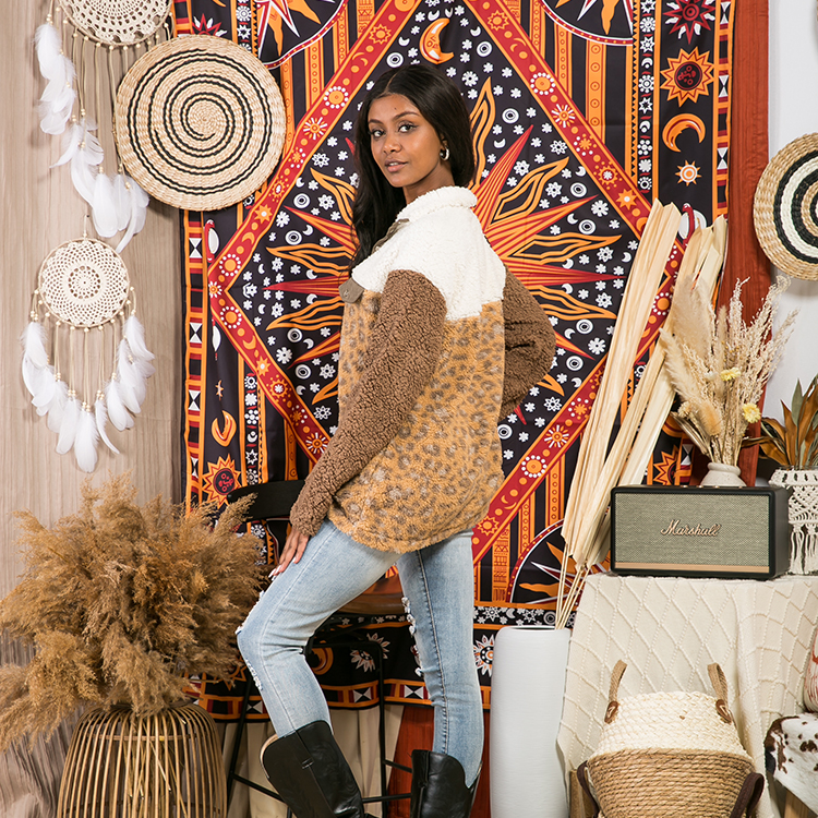 Long-sleeved Plaid Top Loose Casual Shirt Plush